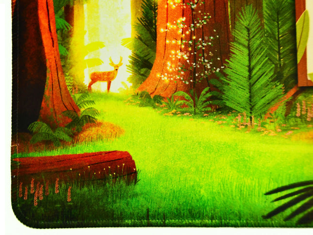 Forest and Mountains style playmat dedicated to Parks, forest area focused