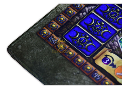 Fire and Ice style Playmat for Terra Mystica- fire-side corner focused