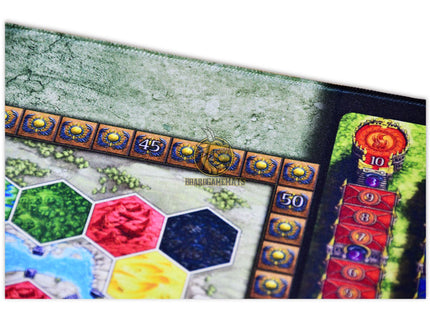 Fire and Ice style Playmat for Terra Mystica- fire-side focused