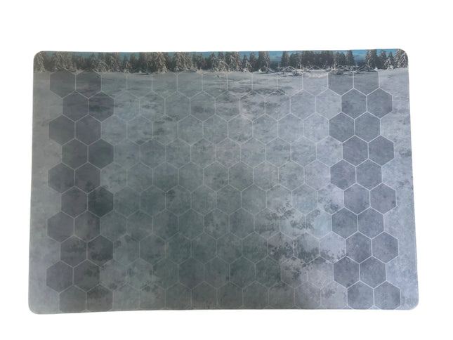 Playmat for heroes of might and magic 3 - main overview of winter forest design