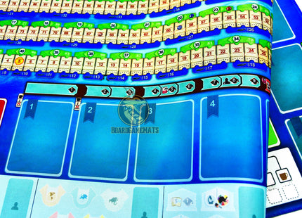 Oceanic style Playmat for Ark Nova and Marine Worlds expansion - folded picture