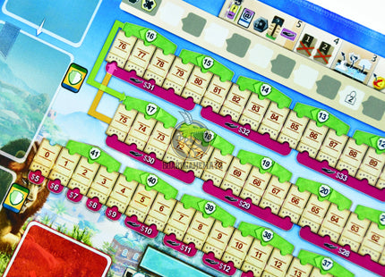 Safari style Playmat dedicated for Ark Nova - central-focused picture