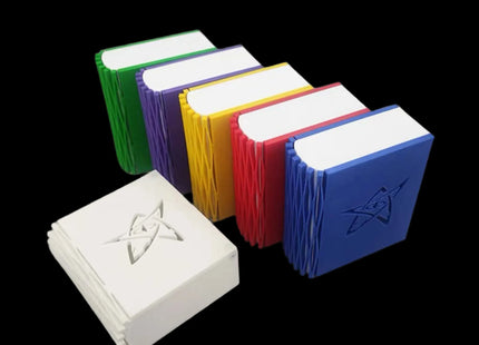Arkham Horror Magnetic Card storage Box in six colors, white book flipped down