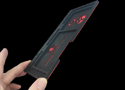 Arkham horror  player tray hold in hand and showing thickness