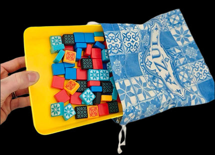 Insert for board game Azul , big yellow tray fitting game bag for shuffling