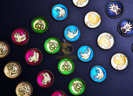 Blood Rage - clan and pillage tokens