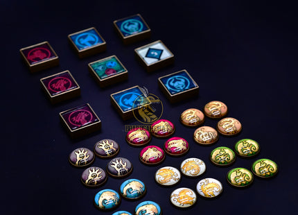 Blood Rage - clan and pillage tokens