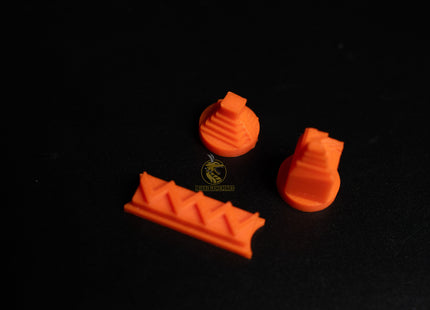 Ancient Maya Civilization set for Settlers of Catan in orange color - single pieces