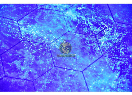Catan Island-themed Playmat zoom-in hex  