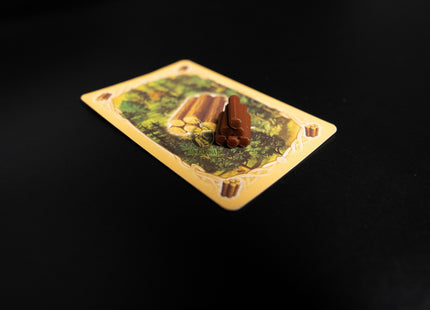 Catan Resource upgrade - wood with original wood card from Catan
