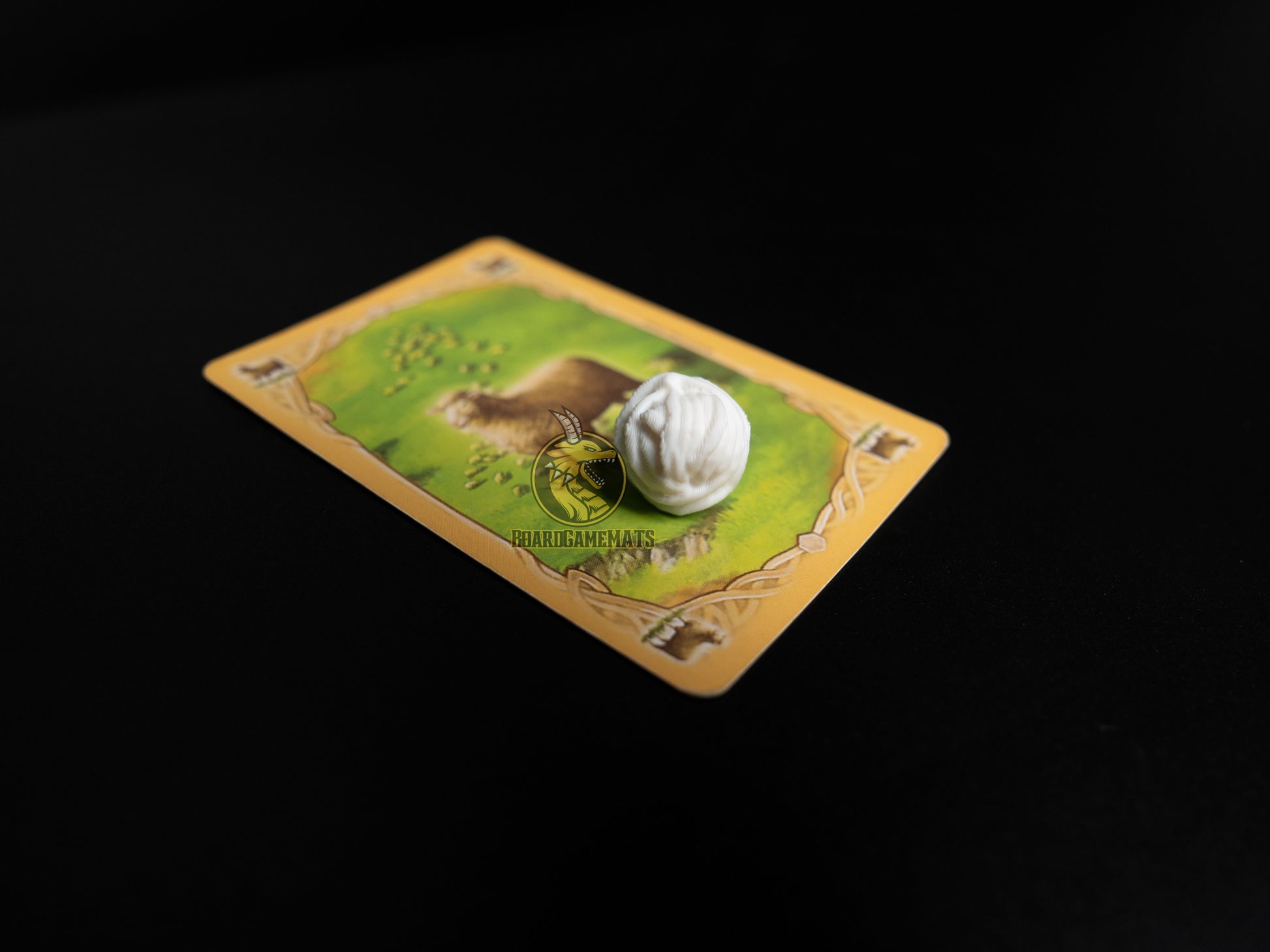 Catan Resource upgrade - wool with original sheep card from Catan