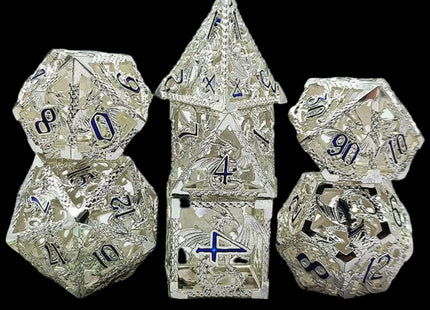 White Dragon dice set - main overview