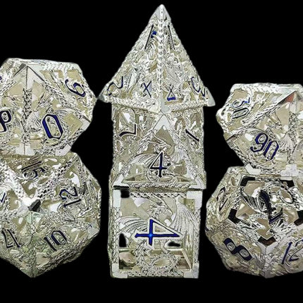 White Dragon dice set - main overview