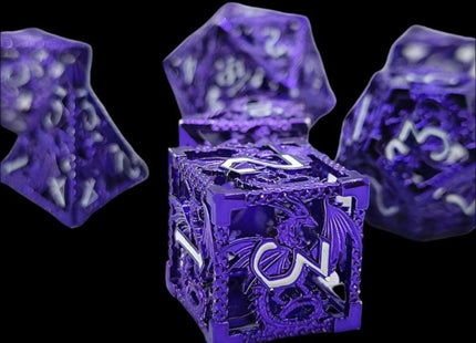 Purple Dragon dice set - main overview