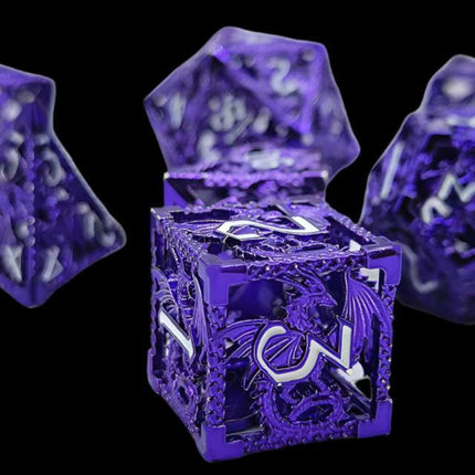 Purple Dragon dice set - main overview