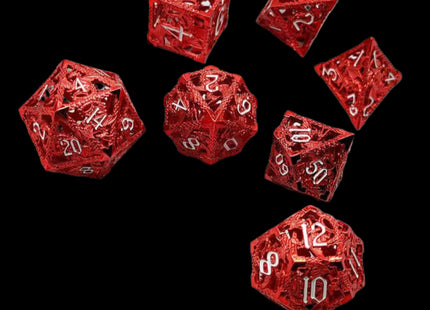 Red Dragon dice set - main overview