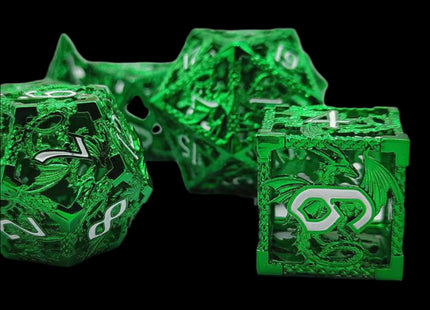 Green Dragon dice set - main overview