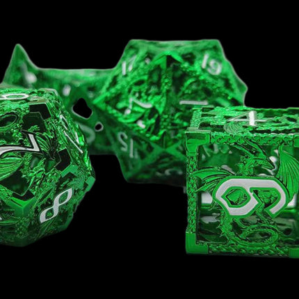 Green Dragon dice set - main overview