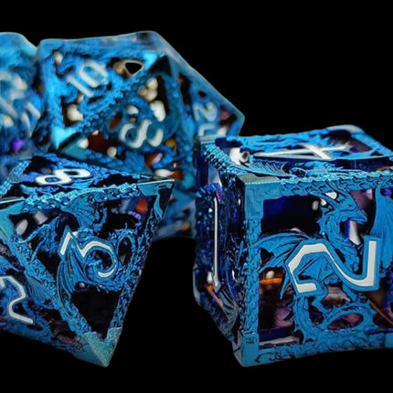 Blue Dragon dice set - main overview