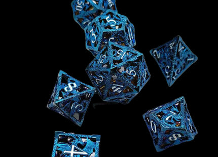 Blue Dragon dice set - main overview