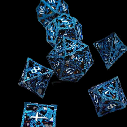 Blue Dragon dice set - main overview