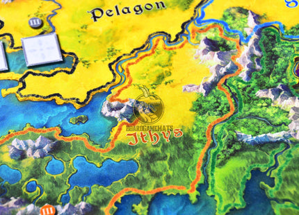 Ethnos island playmat , central Jthys focused