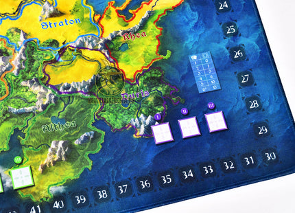 Ethnos island playmat , corner Duris focused