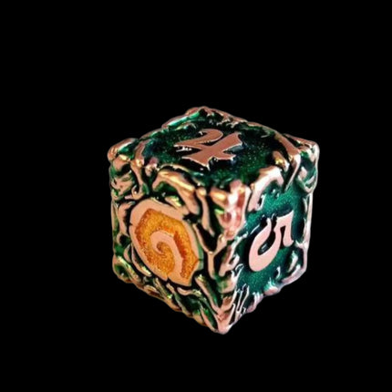 Hearthstone-inspired dice set - green cube dice