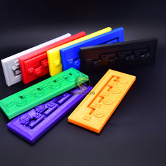 Eight colored Gearboxes for Heat Formula 1 racing board game - main overview
