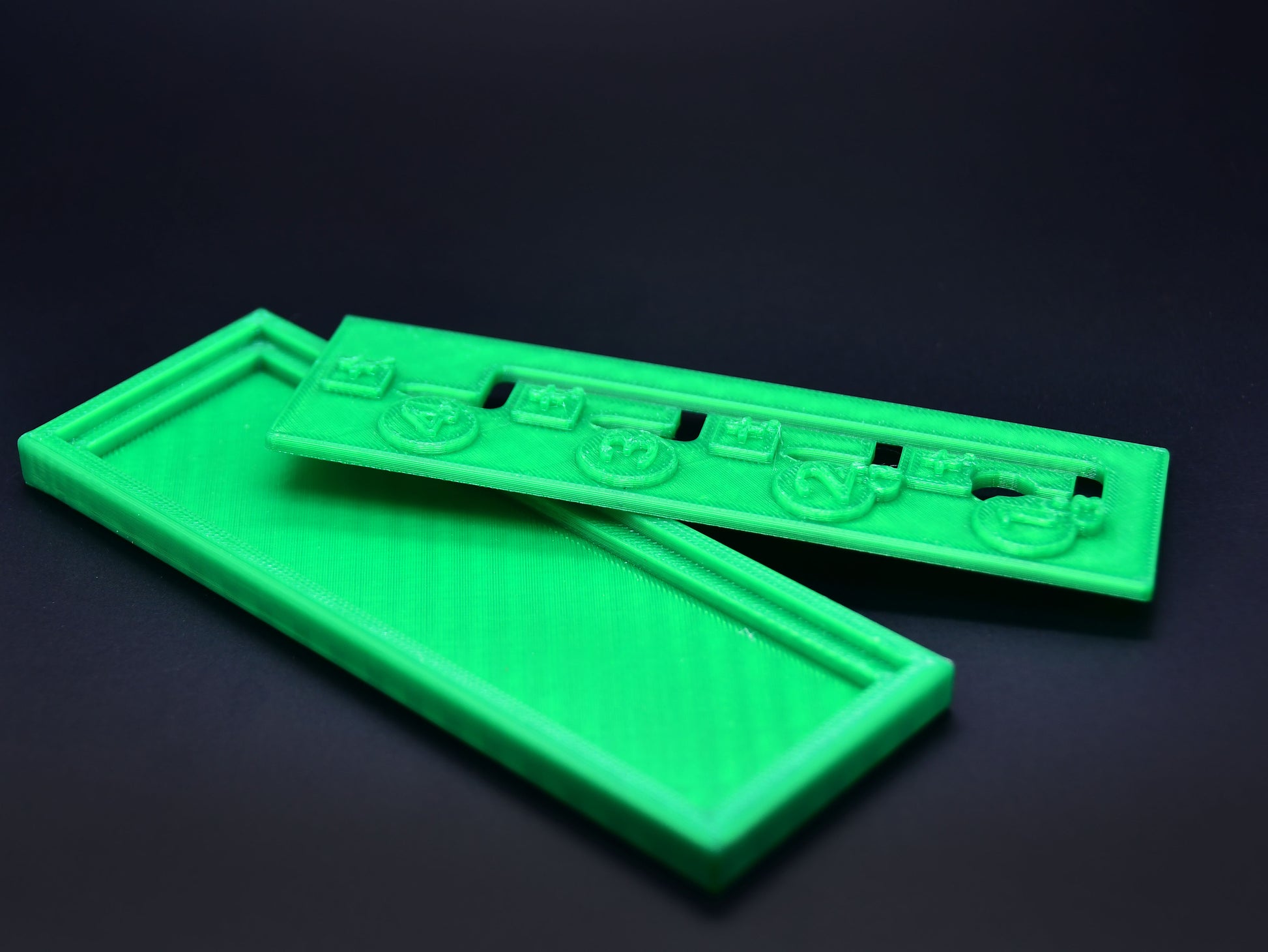 Green colored Gearboxes for Heat Formula 1 racing board game - functional overview