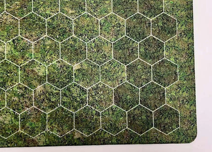 Playmat for heroes of might and magic 3 - main overview of hexes for player on the right in spring forest design