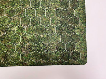 Playmat for heroes of might and magic 3 - main overview of hexes for player on the right in spring forest design