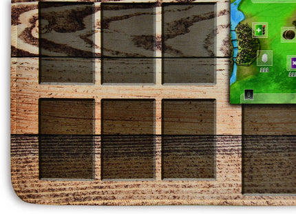 Playmat for Paladins of the West Kingdom - lower-left corner focused