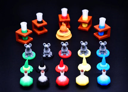 Set of Quacks of Quadlinburg tokens - main overview