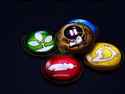 Single Seasons Tokens - age, fire, water, earth, air. 