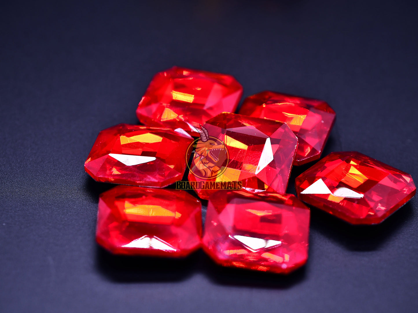 Whole set of Splendor gemstones, rubies - red tokens