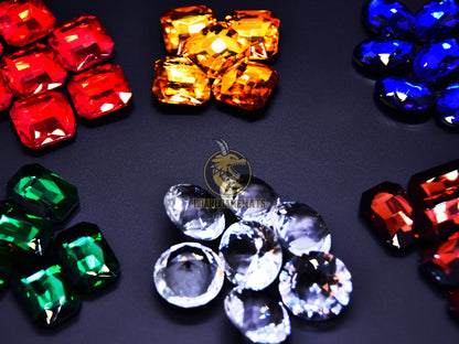 Whole set of Splendor gemstones, zoomed overview