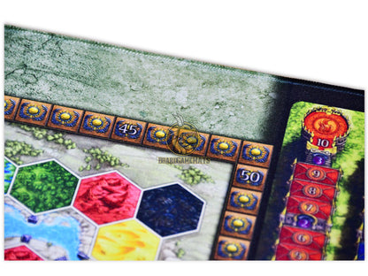 Fire and Ice style Playmat for Terra Mystica- fire-side focused