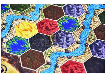 Fjords and Lakes style Playmat for Terra Mystica- Fjords center focused