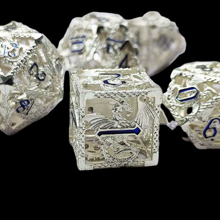 White Dragon dice set - main overview