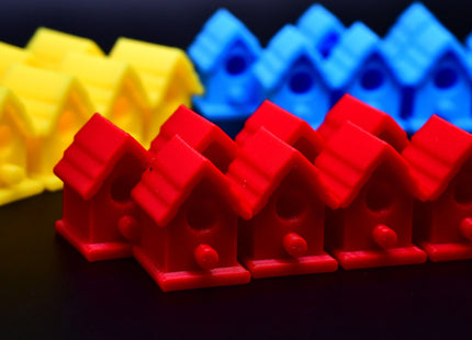 Birdhouse sets for Wingspan - red birdhouses