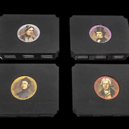 Black Brass token organizers for all four players - closed