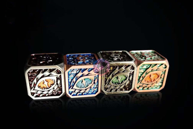 Cube Dragon Eye dices in four colors
