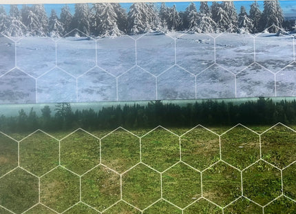 Playmat for heroes of might and magic 3 - comparison of winter and spring forest designs