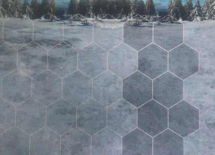 Playmat for heroes of might and magic 3 - main overview of right upper corner of winter forest design