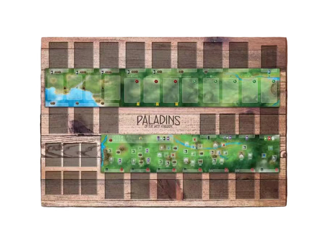 Game board playmat for Paladins of the West Kingdom main overview