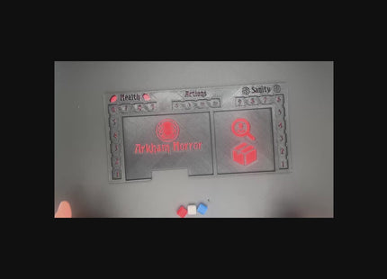 Arkham horror player tray usage video clip