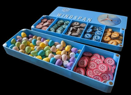 Wingspan resource organizer - opened with all the game components